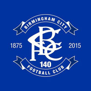 Das Logo des Birmingham City FC im Jubiläumsjahr 2015